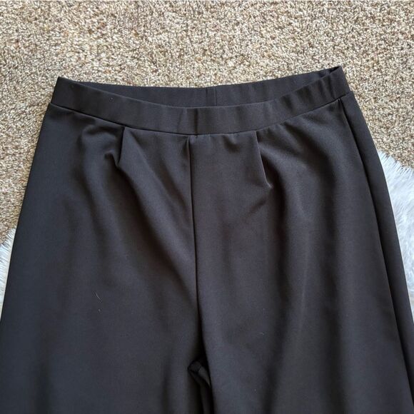 Asos Design Pants Pull On Wide Leg New Black Stretchy Womens Size 12 - Picture 3 of 7